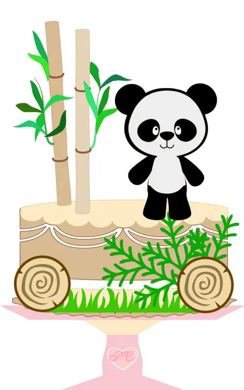 Arquivo de corte topo de bolo panda