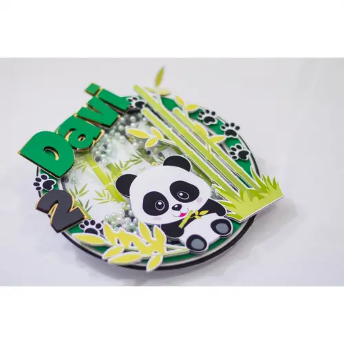 Arquivo de corte topo de bolo panda