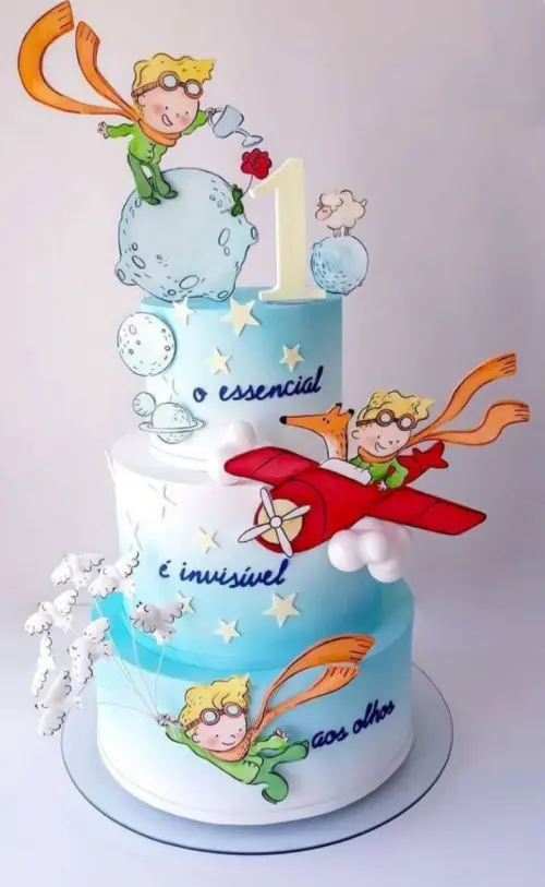 Arquivo de corte topo de bolo Pequeno Príncipe