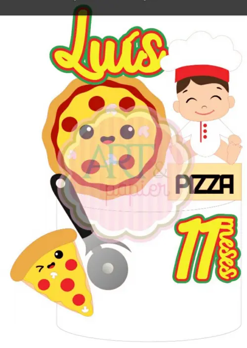 Arquivo de corte topo de bolo Pizza