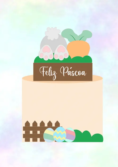 Arquivo de corte topo de bolo Páscoa