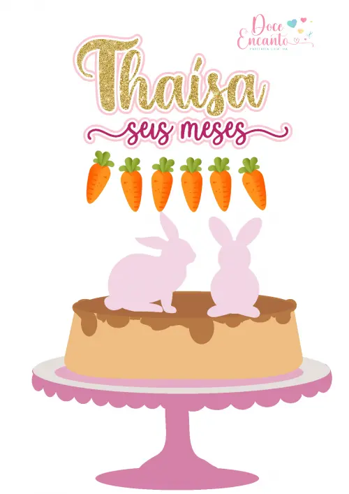 Arquivo de corte topo de bolo Páscoa