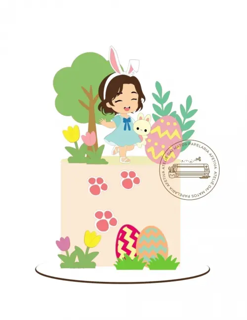 Arquivo de corte topo de bolo Páscoa