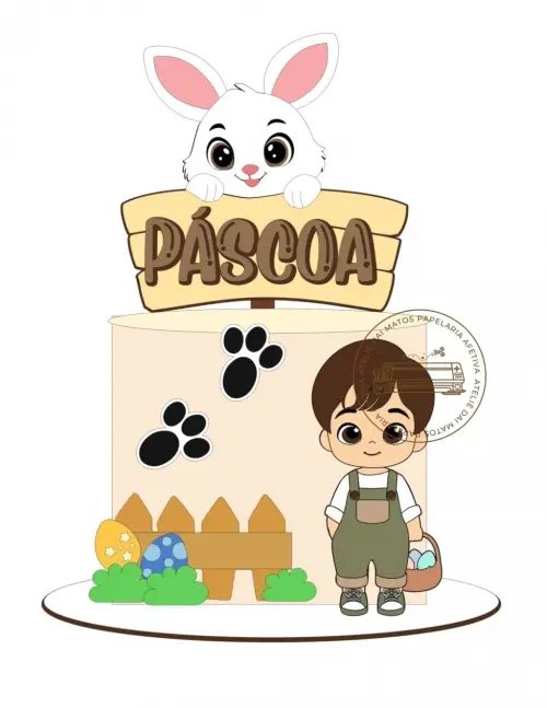 Arquivo de corte topo de bolo Páscoa