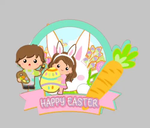 Arquivo de corte topo de bolo Páscoa