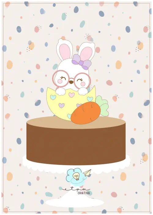 Arquivo de corte topo de bolo Páscoa