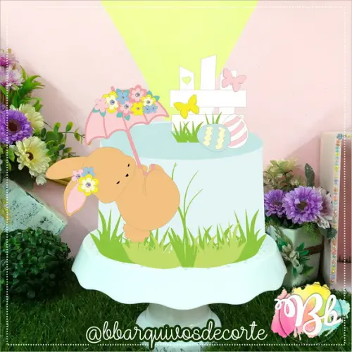 Arquivo de corte topo de bolo Páscoa