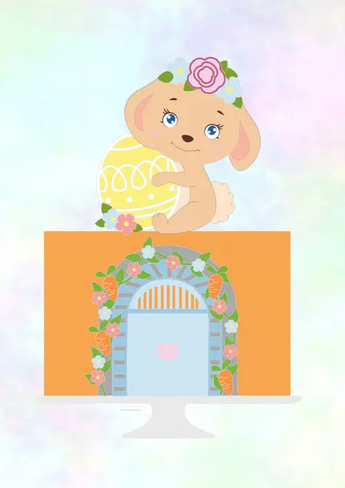 Arquivo de corte topo de bolo Páscoa