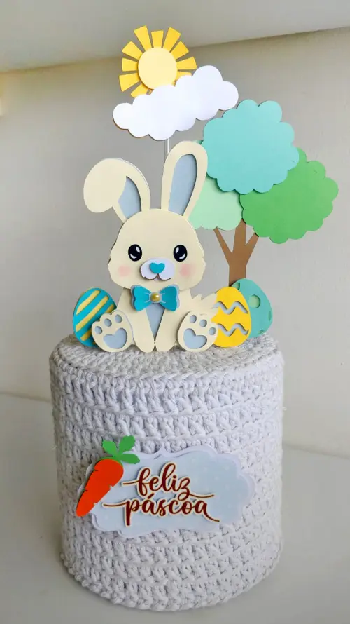 Arquivo de corte topo de bolo Páscoa