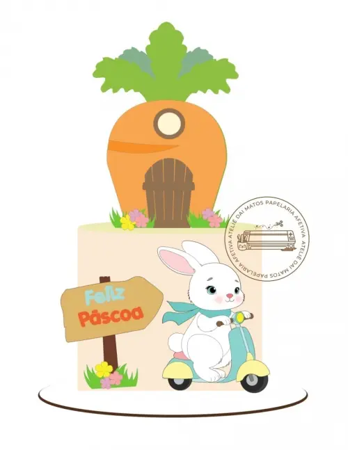 Arquivo de corte topo de bolo Páscoa