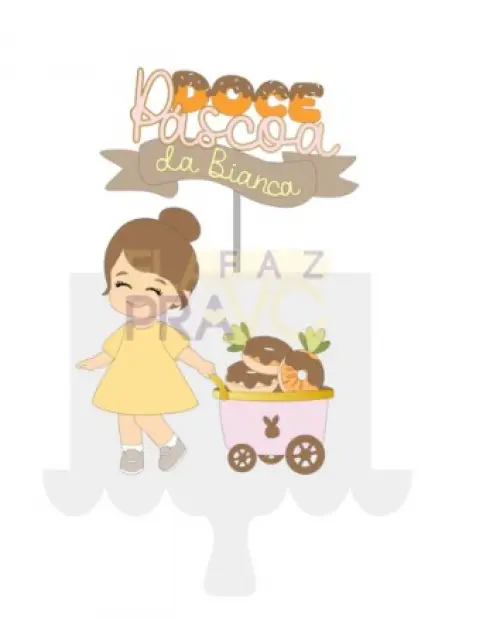 Arquivo de corte topo de bolo Páscoa