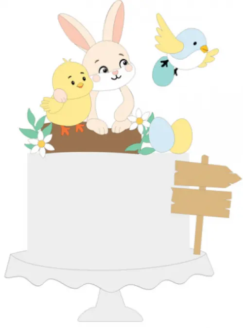 Arquivo de corte topo de bolo Páscoa