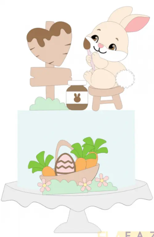 Arquivo de corte topo de bolo Páscoa