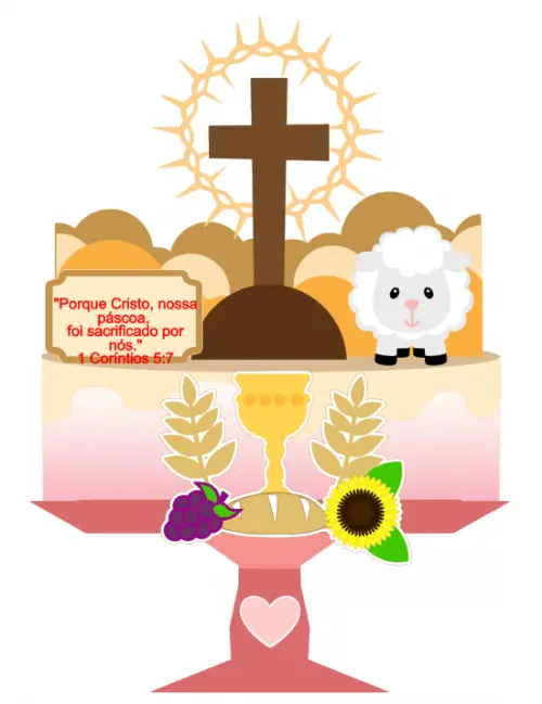 Arquivo de corte topo de bolo Páscoa