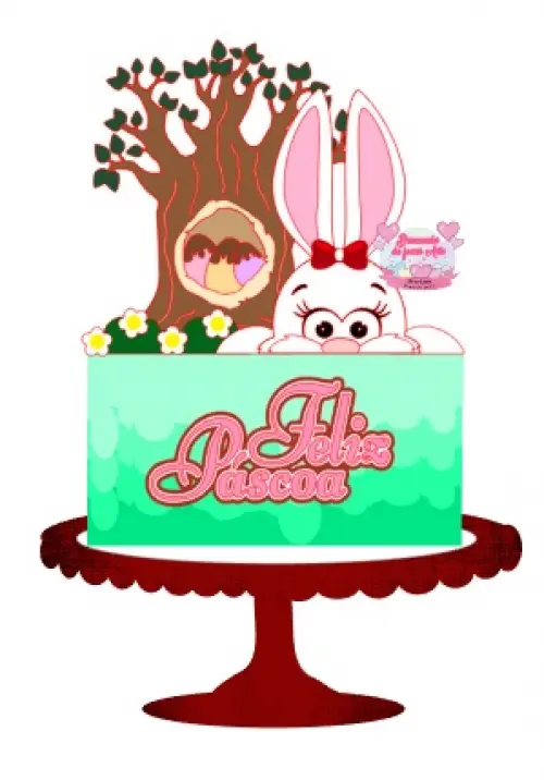 Arquivo de corte topo de bolo Páscoa