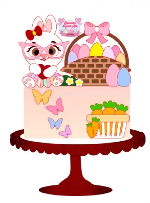 Arquivo de corte topo de bolo Páscoa