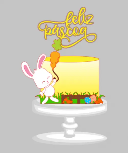 Arquivo de corte topo de bolo Páscoa