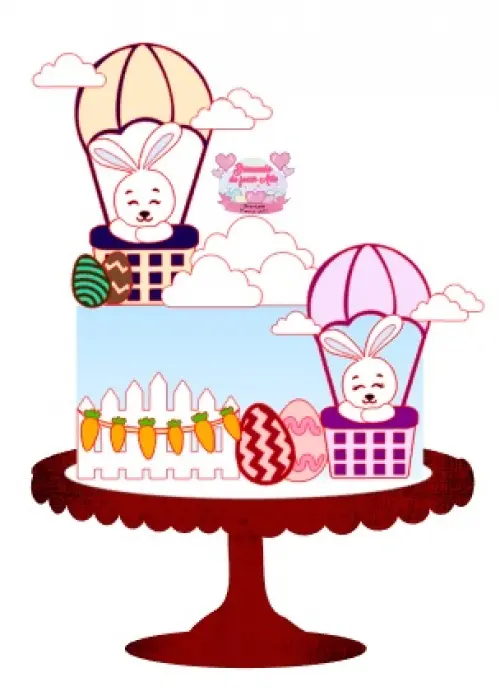 Arquivo de corte topo de bolo Páscoa