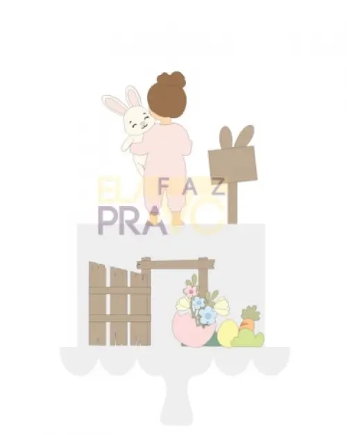 Arquivo de corte topo de bolo Páscoa