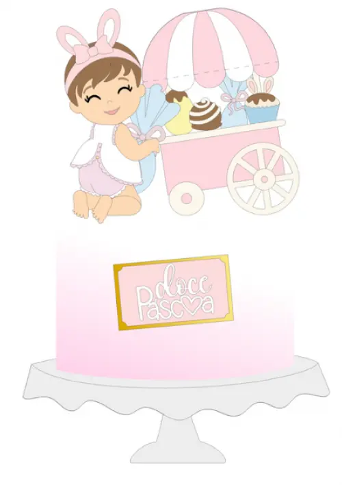 Arquivo de corte topo de bolo Páscoa