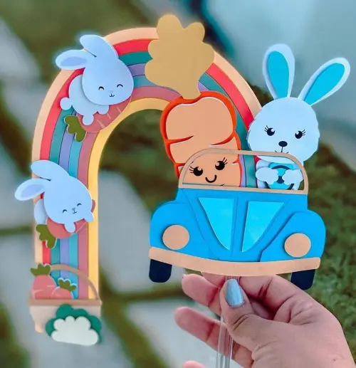 Arquivo de corte topo de bolo Páscoa