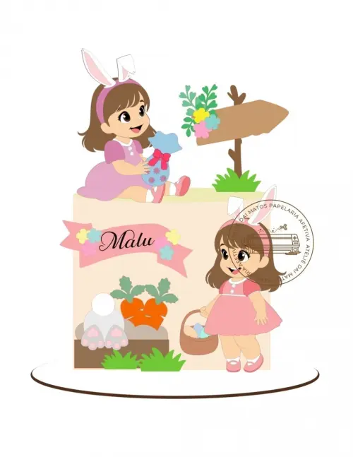 Arquivo de corte topo de bolo Páscoa