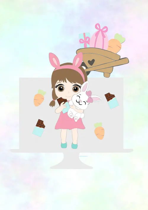 Arquivo de corte topo de bolo Páscoa