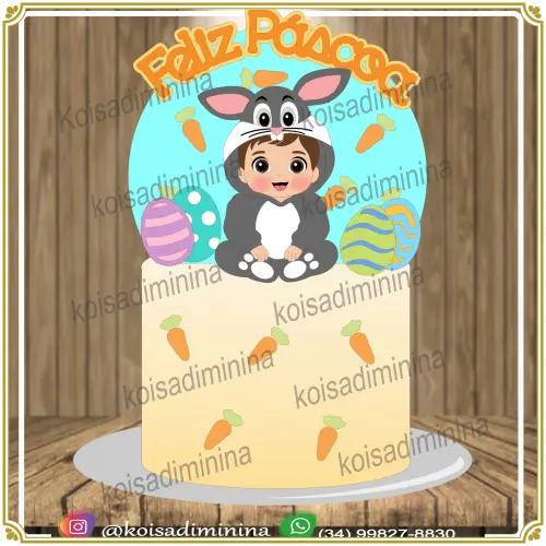 Arquivo de corte topo de bolo Páscoa