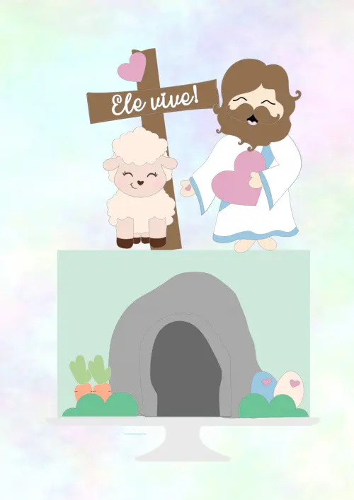 Arquivo de corte topo de bolo Páscoa