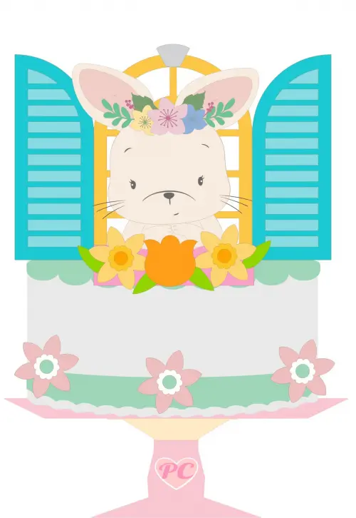 Arquivo de corte topo de bolo Páscoa