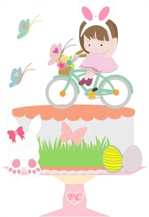 Arquivo de corte topo de bolo Páscoa