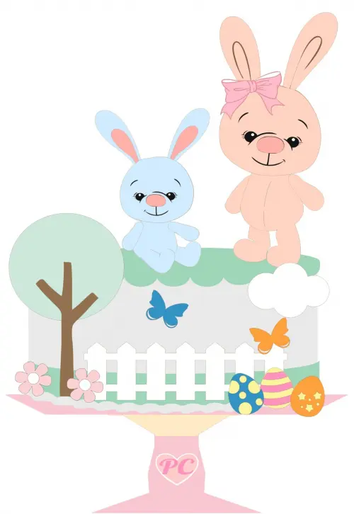 Arquivo de corte topo de bolo Páscoa