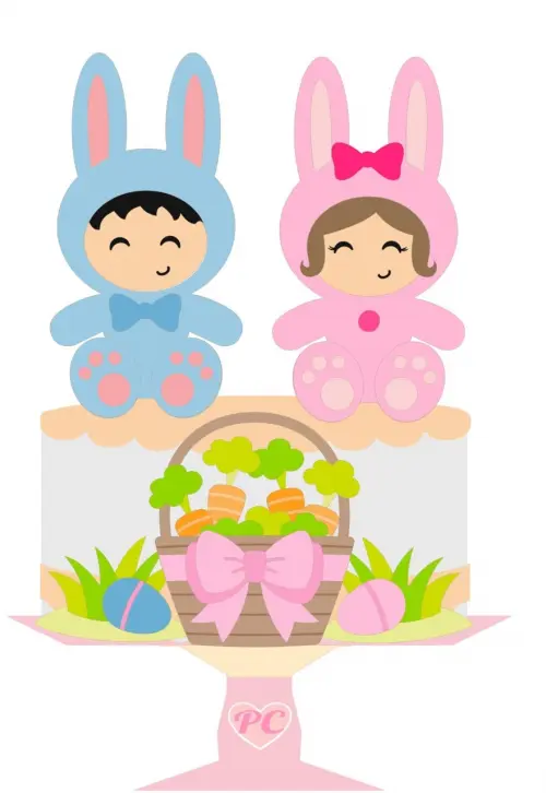 Arquivo de corte topo de bolo Páscoa