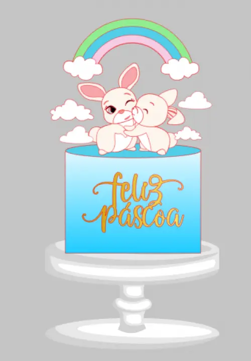 Arquivo de corte topo de bolo Páscoa