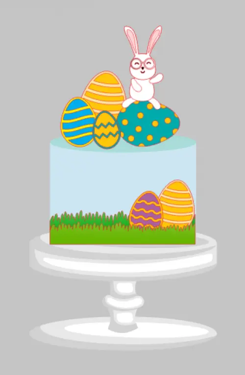 Arquivo de corte topo de bolo Páscoa