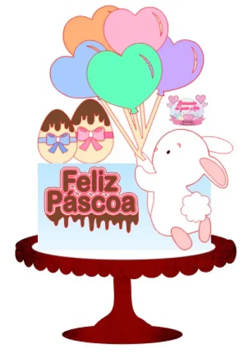 Arquivo de corte topo de bolo Páscoa