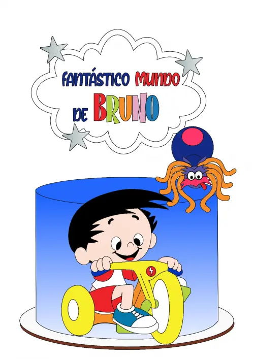 Arquivo de corte topo de bolo Mundo de bob