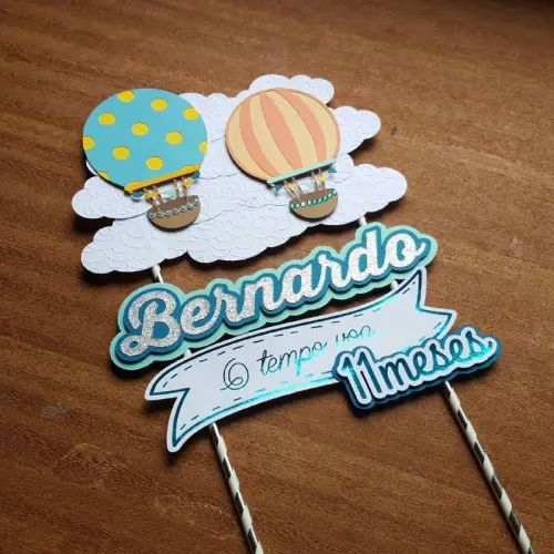 Arquivo de corte topo de bolo O tempo Voa