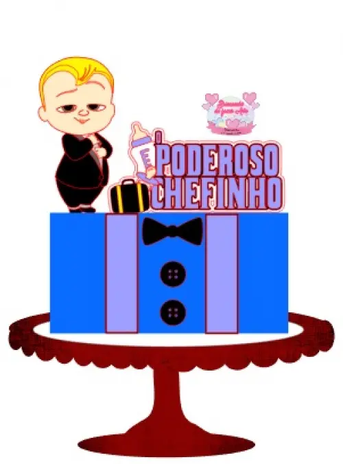Arquivo de corte topo de bolo Poderoso Chefinho