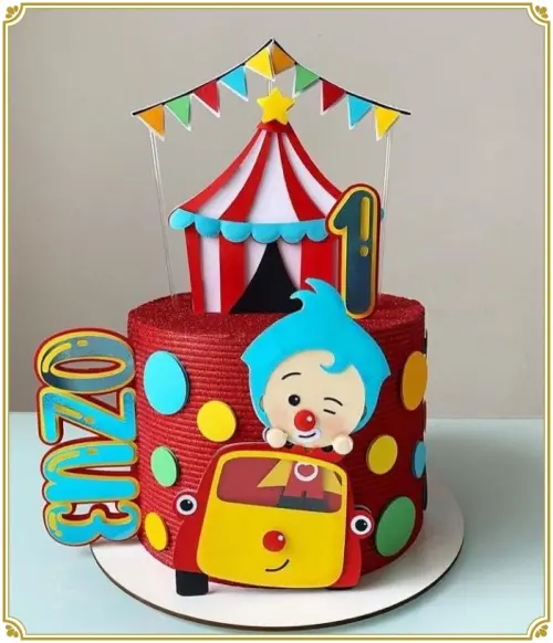 Arquivo de corte topo de bolo Palhaço Plim Plim