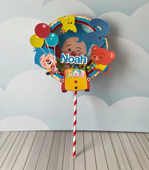 Arquivo de corte topo de bolo Palhaço Plim Plim