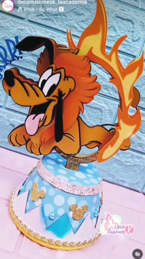 Arquivo de corte topo de bolo Pluto