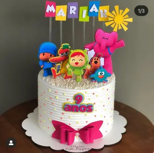 Arquivo de corte topo de bolo Pocoyo