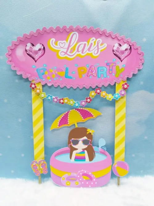 Arquivo de corte topo de bolo Praia