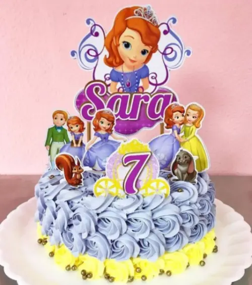 Arquivo de corte  Topo de Bolo Princesa Sofia