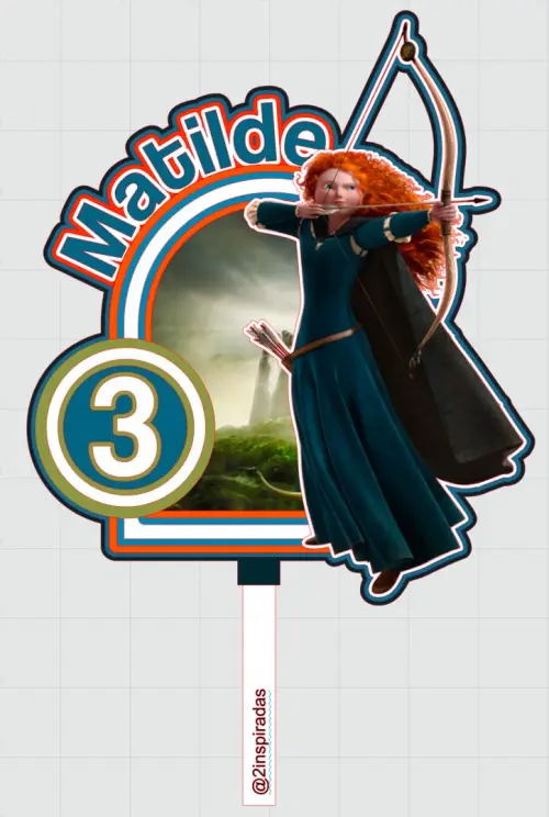 Arquivo de corte topo de bolo valente