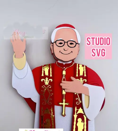 Arquivo de corte Topo de bolo Papa Leão