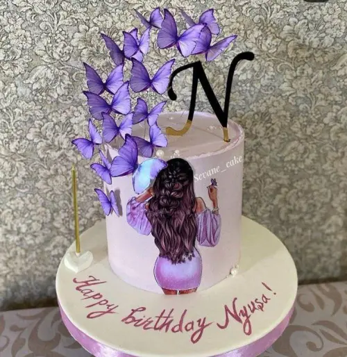 Arquivo de corte topo de bolo Menina