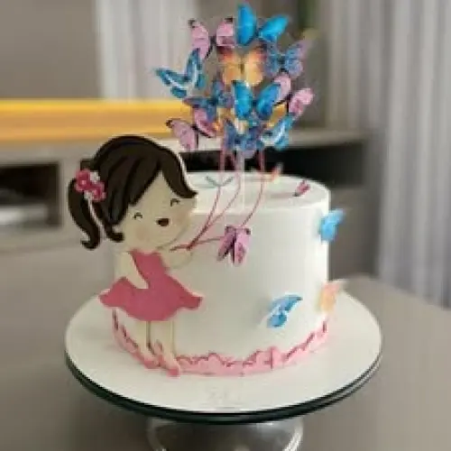 Arquivo de corte topo de bolo Menina