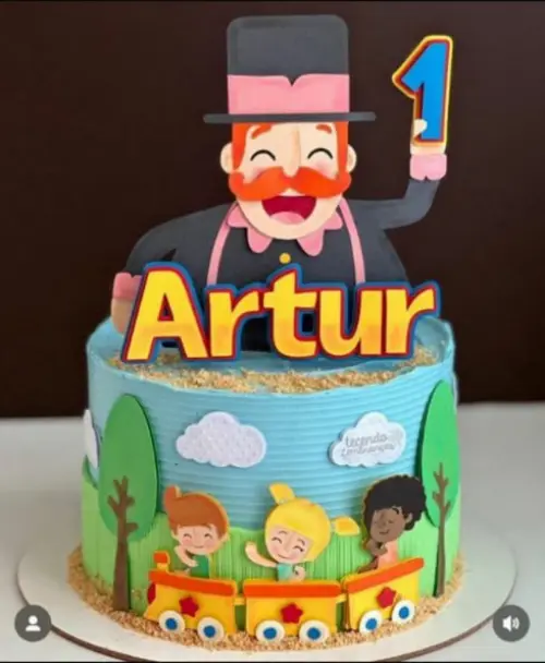 Arquivo de corte topo de bolo Mundo Bita